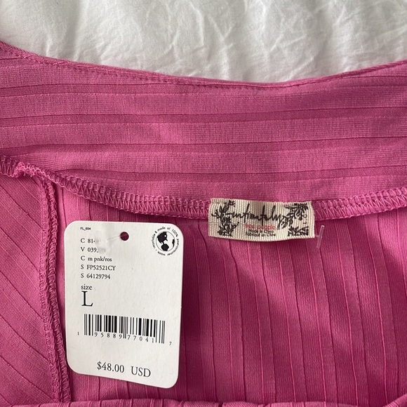 NWT Free People Pink Corset - Picture 3 of 5